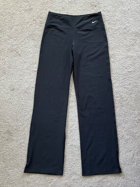 Nike Dri-FIT Dark Grey Bootcut Yoga Pants Wide Waistband